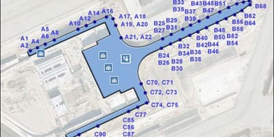 Bcn letiště terminál 1 mapa