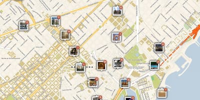 Barcelona španělsko atrakce mapa