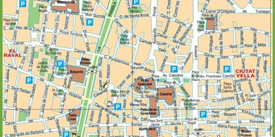 Barcelona mapa centra