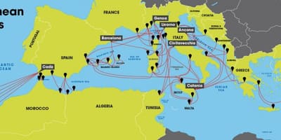 Mapa barcelona ceny trajekt