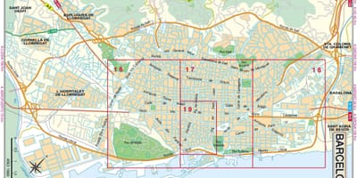 Mapa barcelona silnici