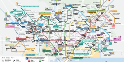 Barcelona metro map