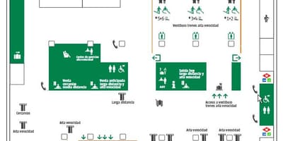 Barcelona sants železniční stanice mapa