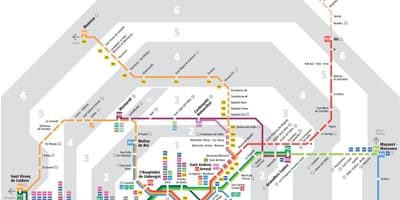 Barcelona dopravní mapa