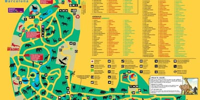 Mapa barcelona zoo