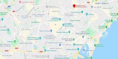 Mapa barcelonské katedrály