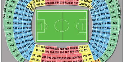 Camp nou sedadla mapě