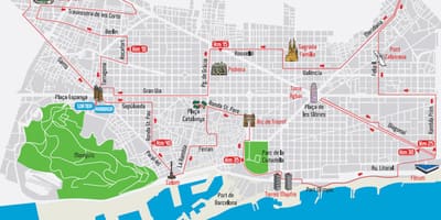 Camp nou, barcelona mapa